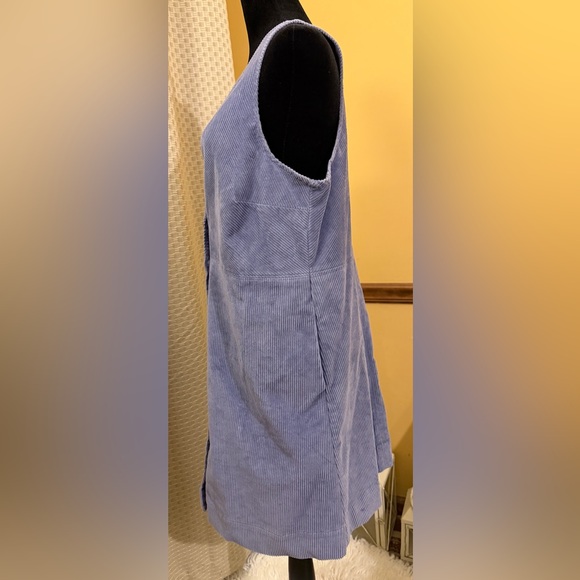 Free People Corduroy Rolling Thunder Pinafore Jumper Mini Dress - Picture 4 of 8